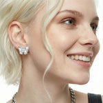 Boucles d'oreilles papillon en cristal