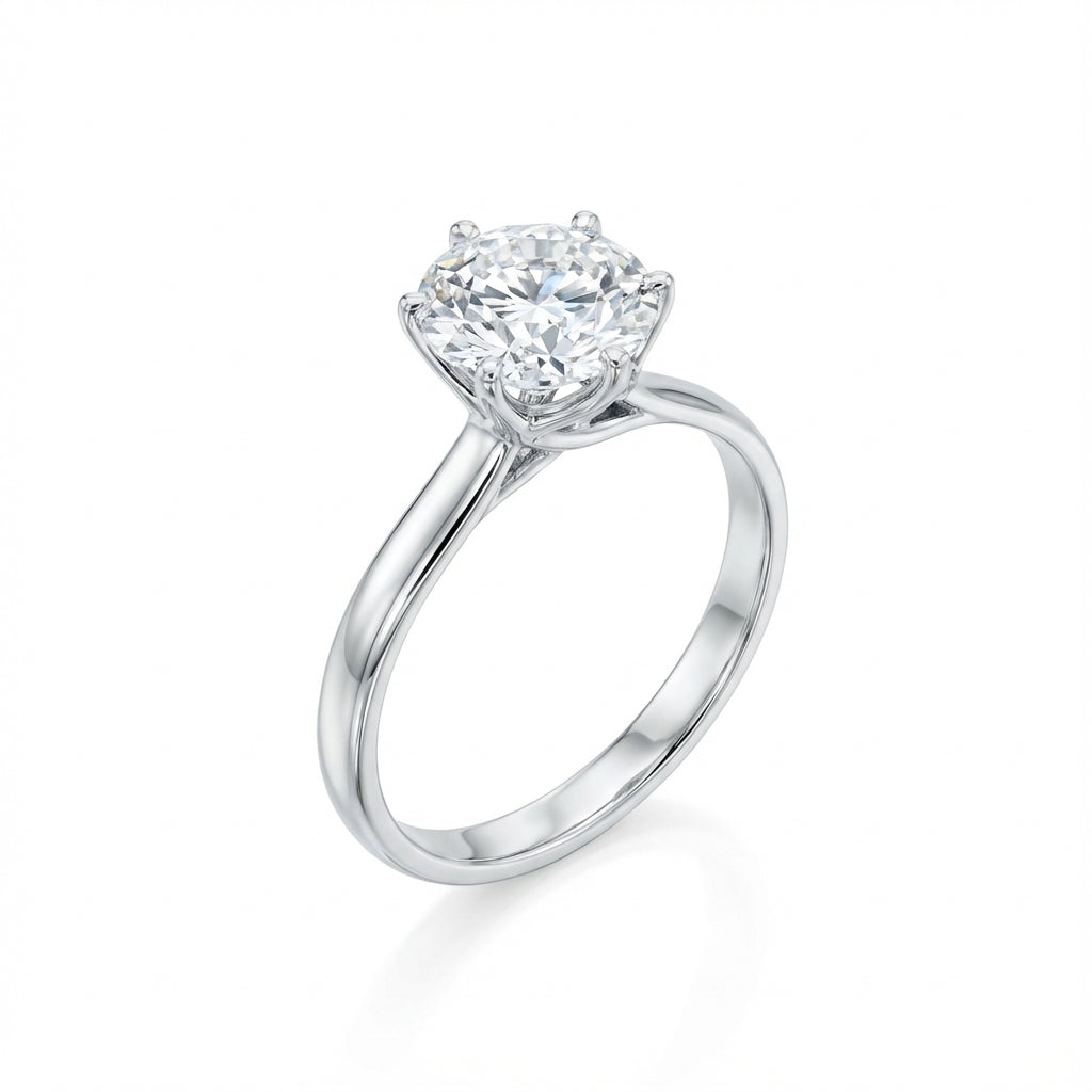 Éclat Blanc Round Solitaire