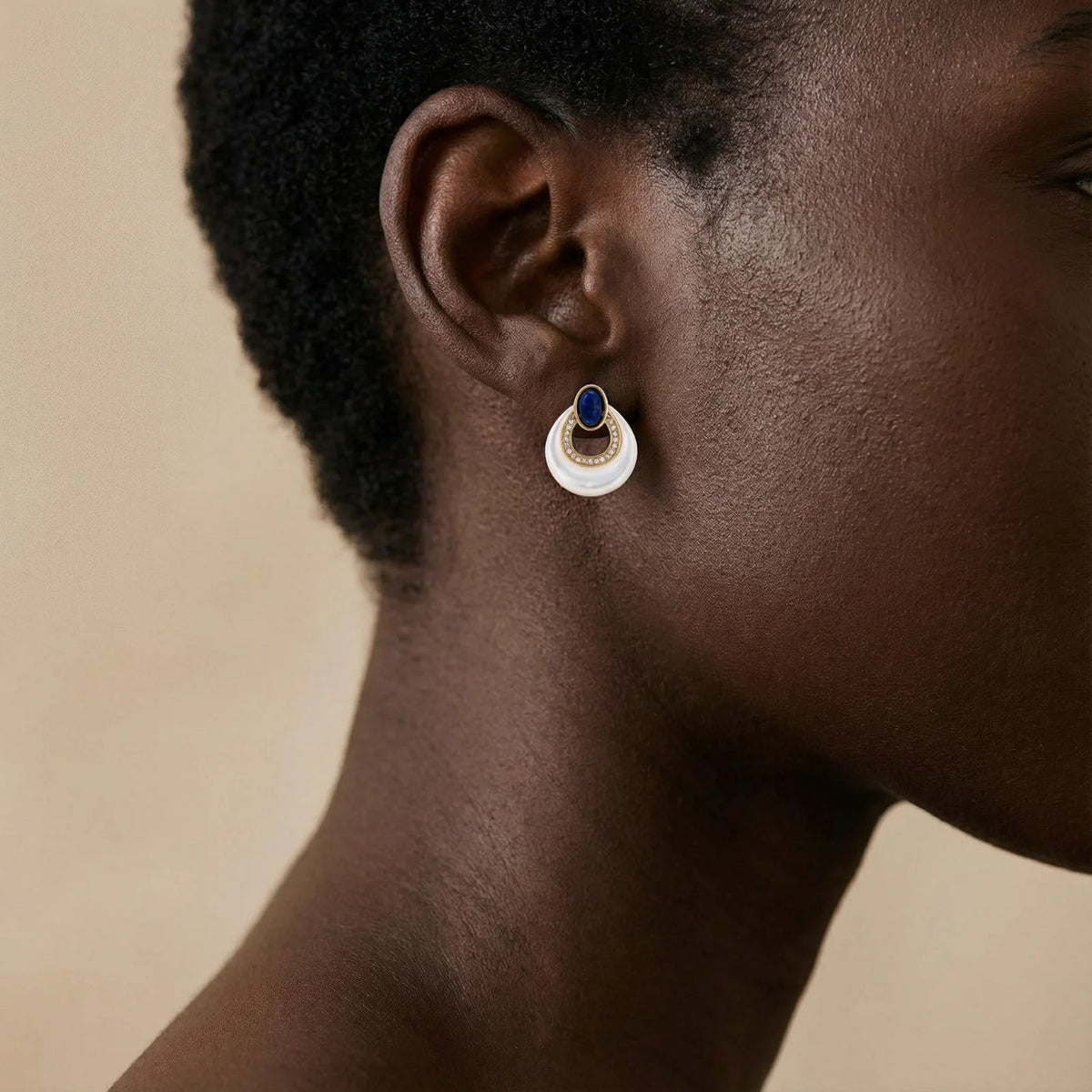 Boucles d'oreilles en forme de larme céleste