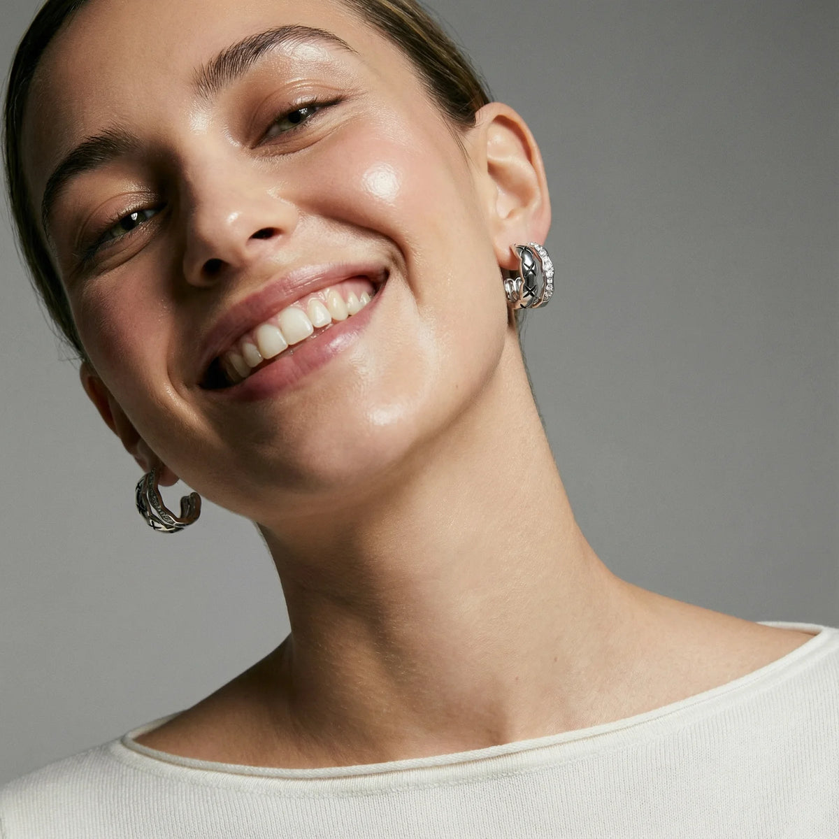 Twisted X Hoop Earrings