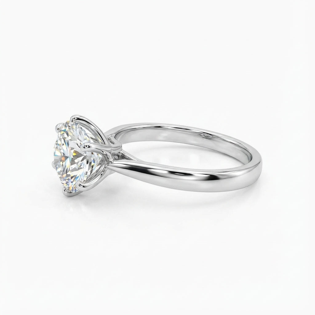 Éclat Blanc Round Solitaire