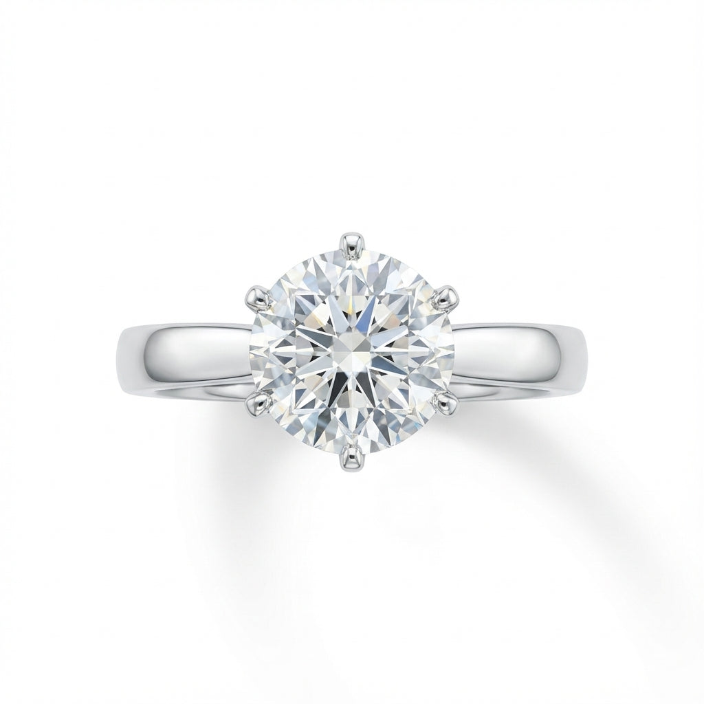 Éclat Blanc Round Solitaire