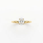 Solitaire ovale Aurélie